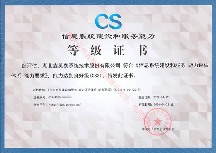 CS3-信息系统建设和服务能力-（正本）